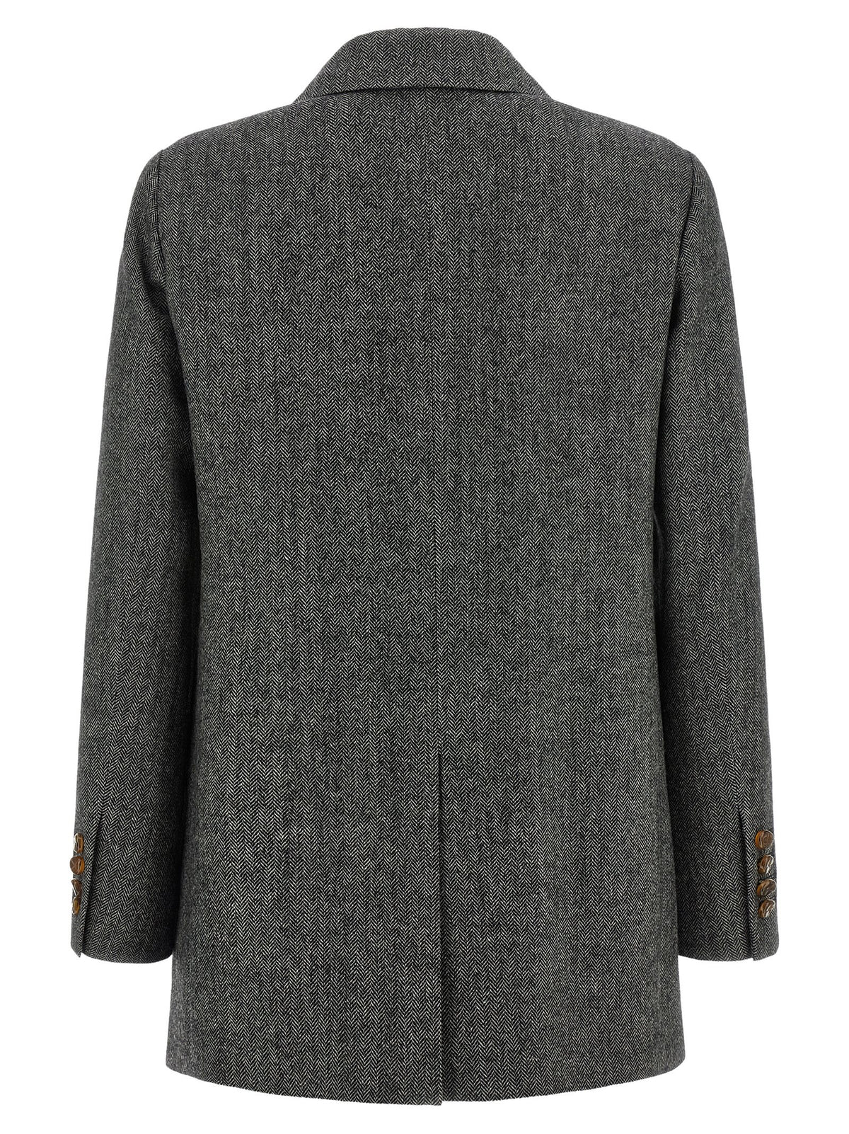 Gray Virgin Wool Blazer