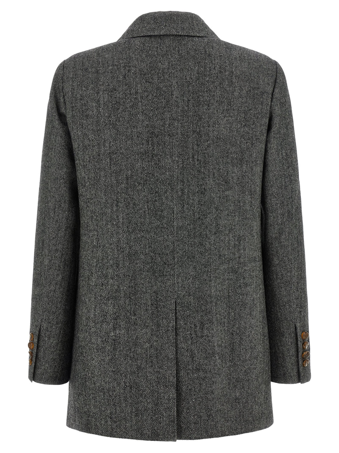 Gray Virgin Wool Blazer