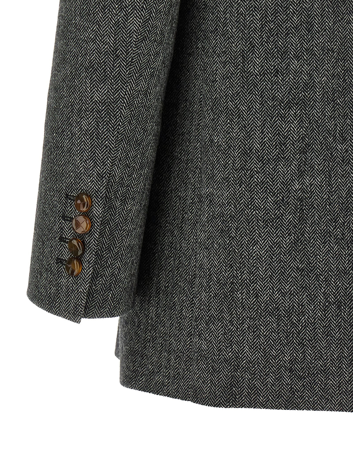 Gray Virgin Wool Blazer