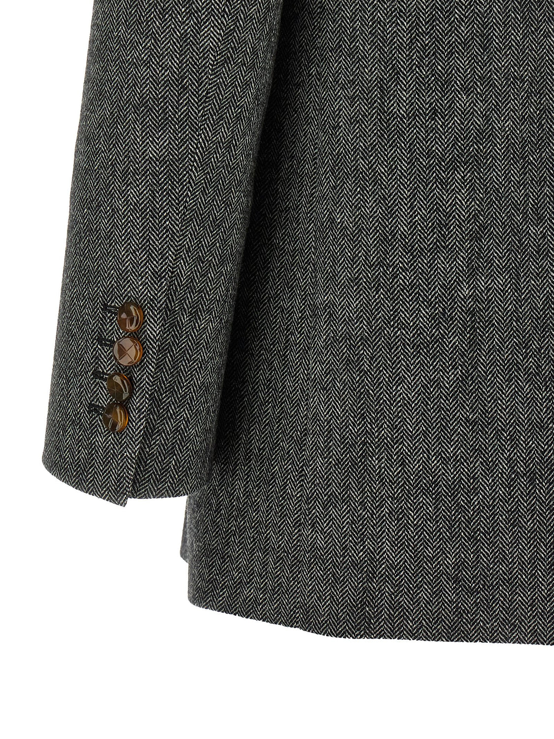 Gray Virgin Wool Blazer