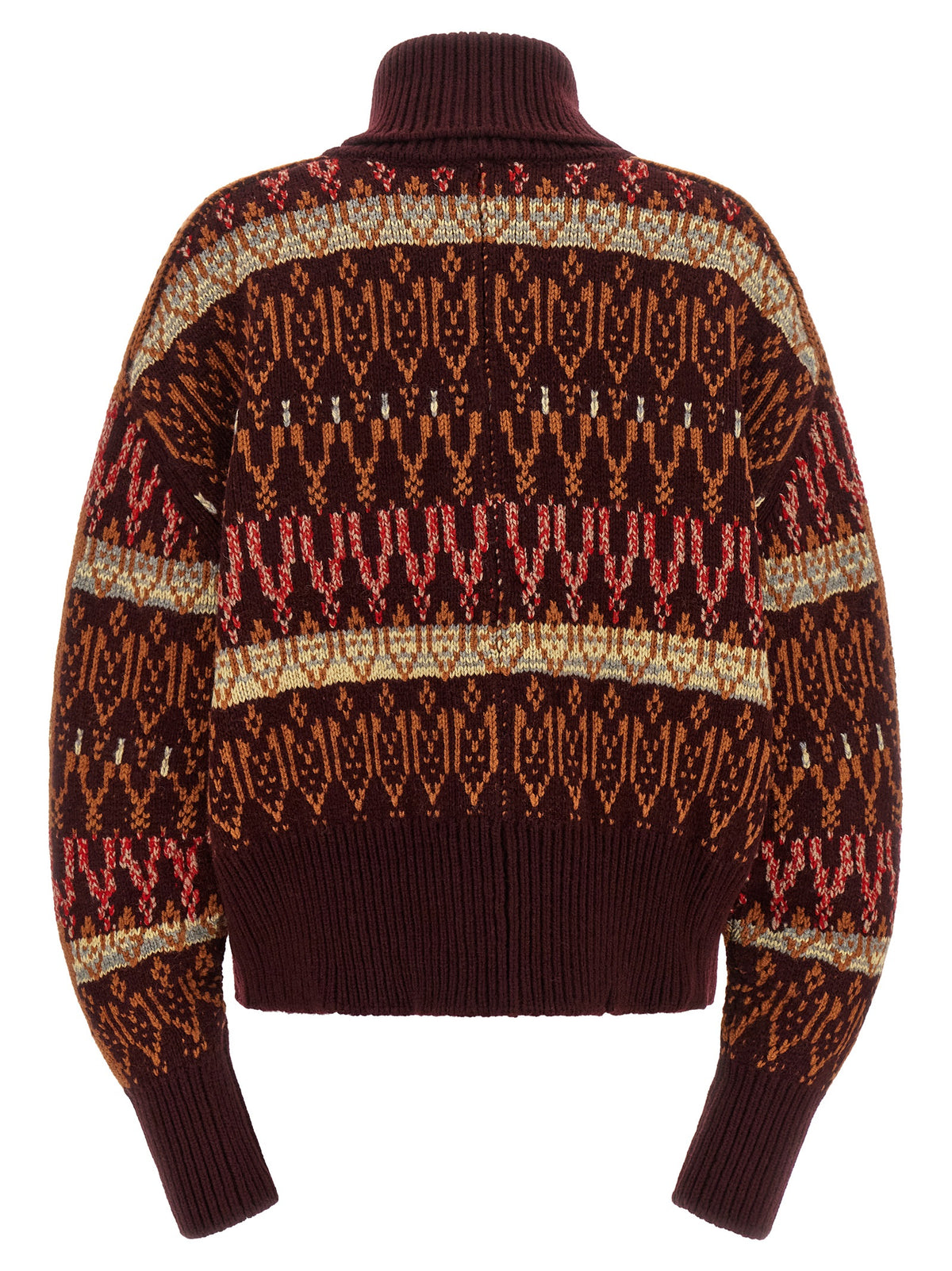 Bordeaux Wool Cardigan