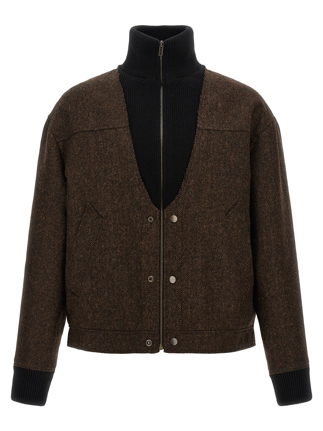 Brown Wool Bomber