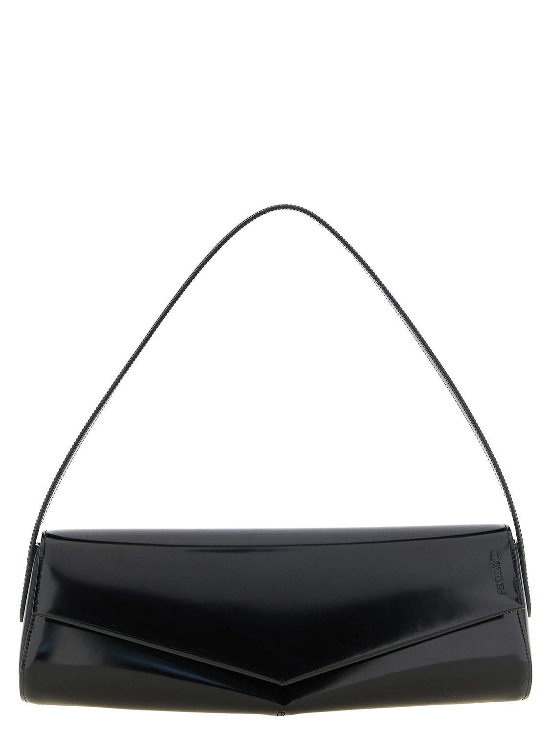 Black Calfskin Shoulder Bag