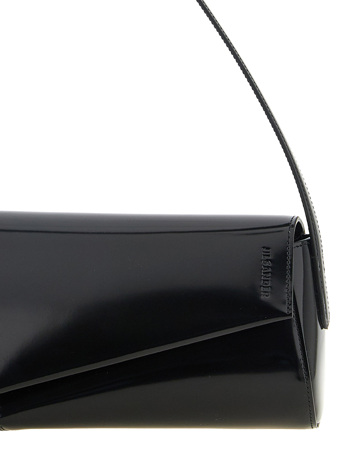 Black Calfskin Shoulder Bag