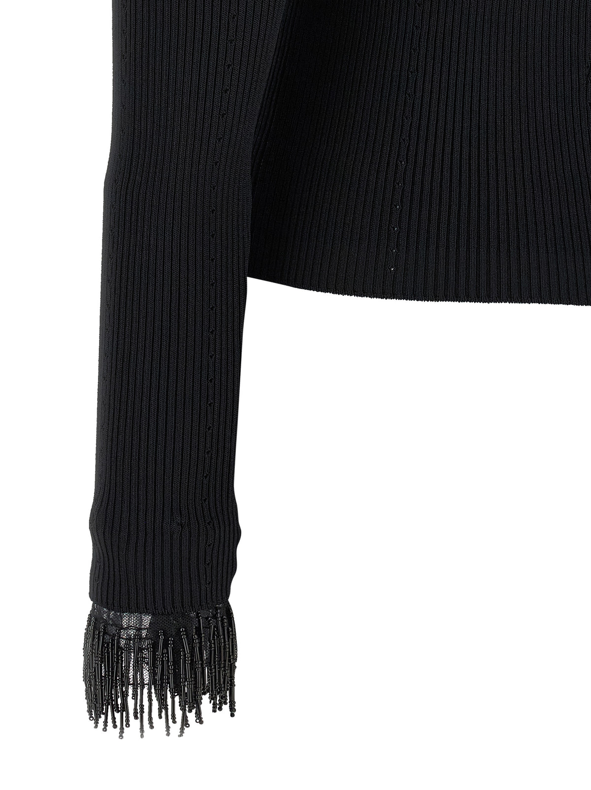 Black Viscose Cardigan