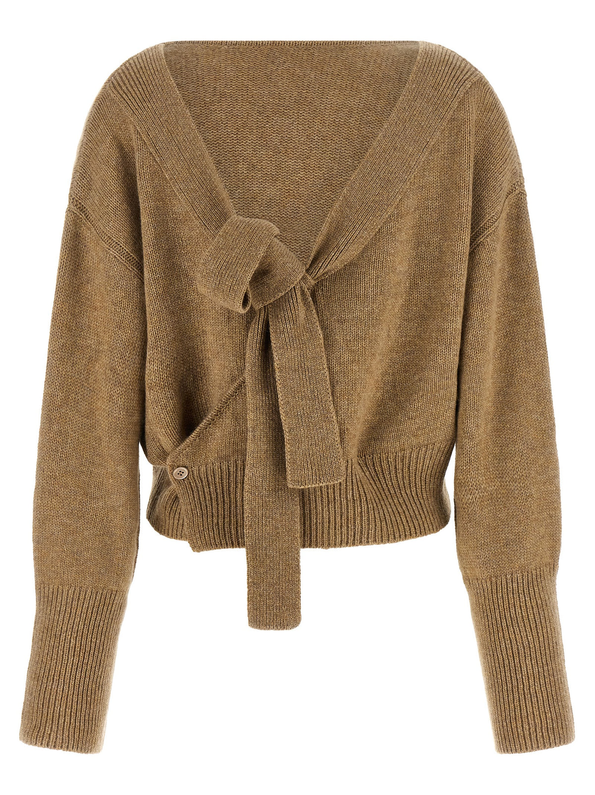 Beige Cashmere Cardigan