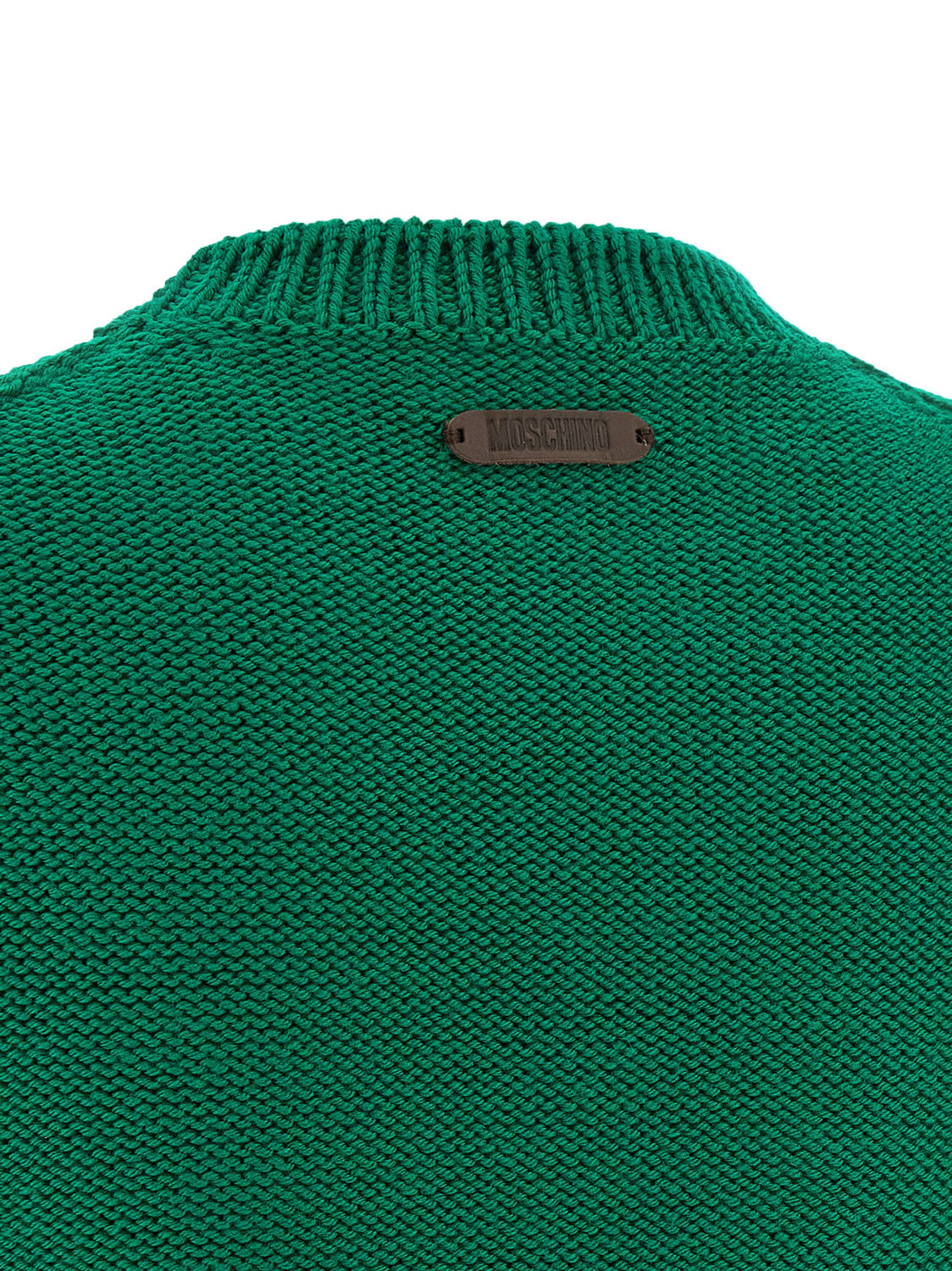 Bicolor Virgin Wool Cardigan