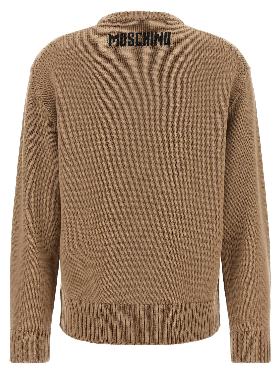 Beige Virgin Wool Cardigan