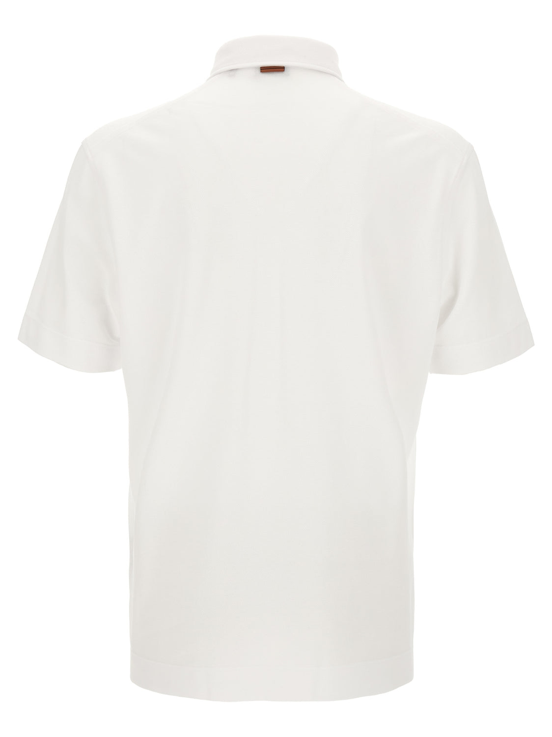 White Cotton Polo Shirt