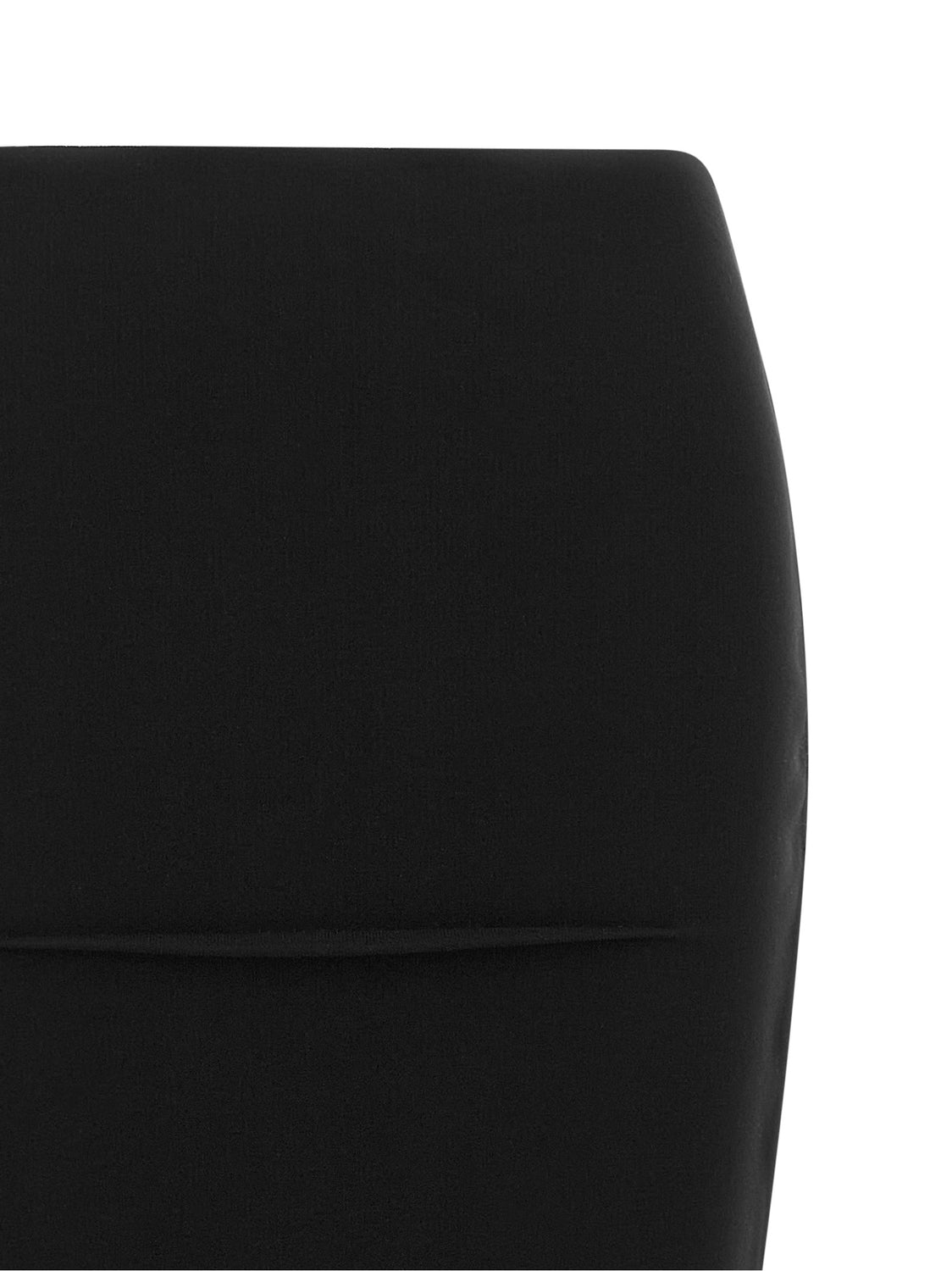 Black Viscose Mini Skirt