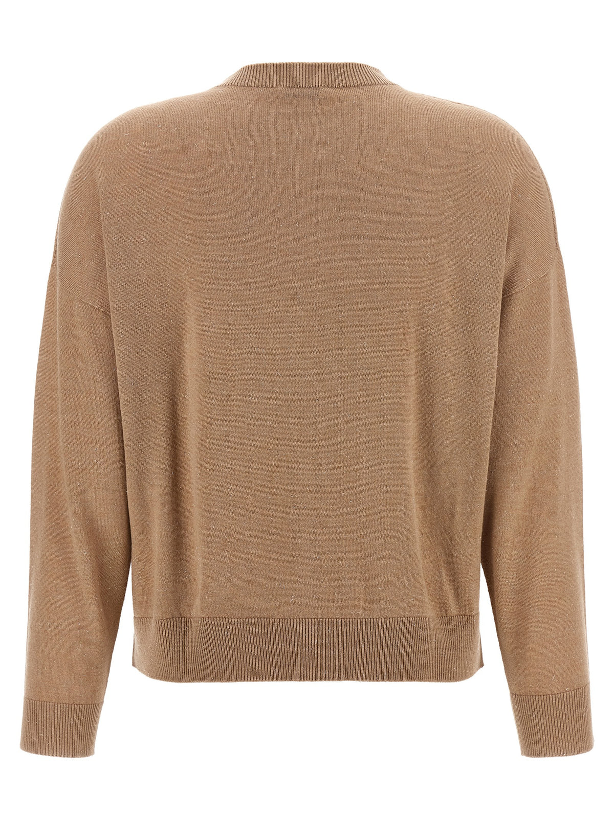 Beige Virgin Wool Cardigan
