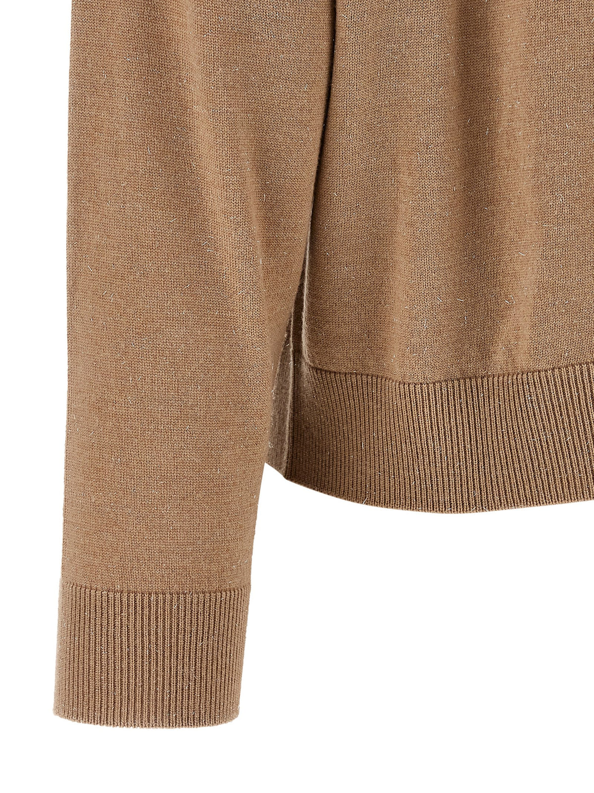Beige Virgin Wool Cardigan