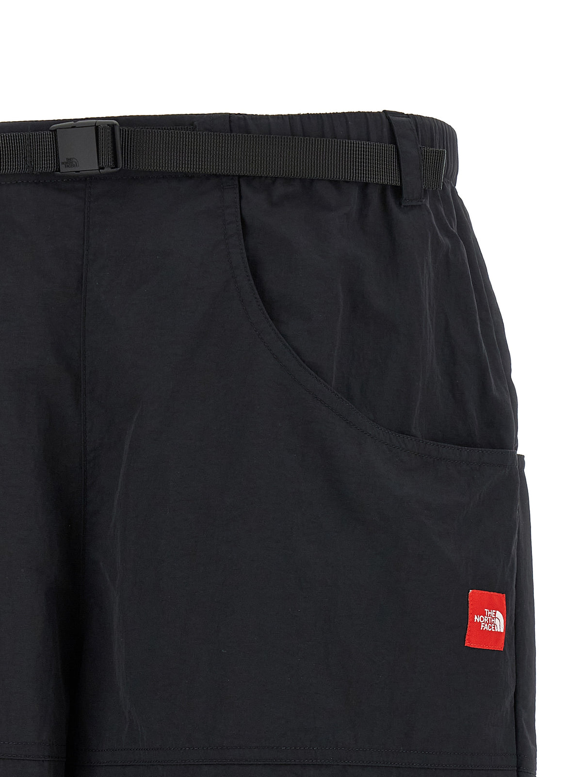 Black Nylon Bermuda Shorts