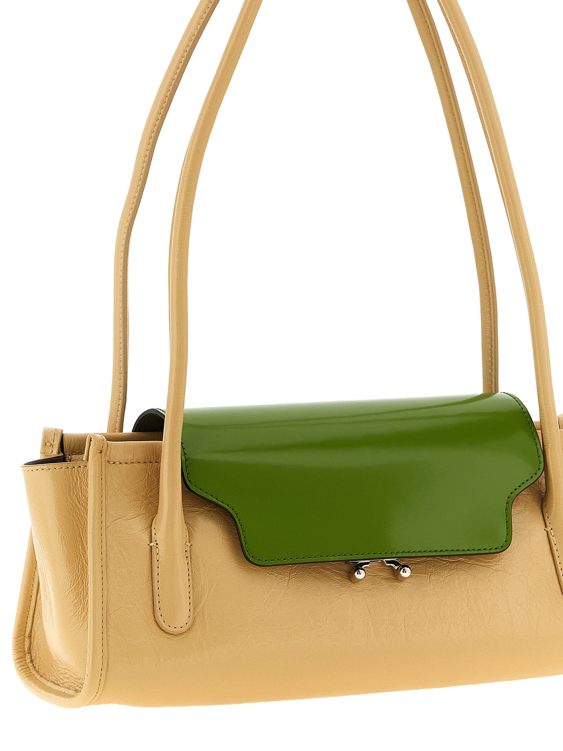 Multicolor Calfskin Shoulder Bag