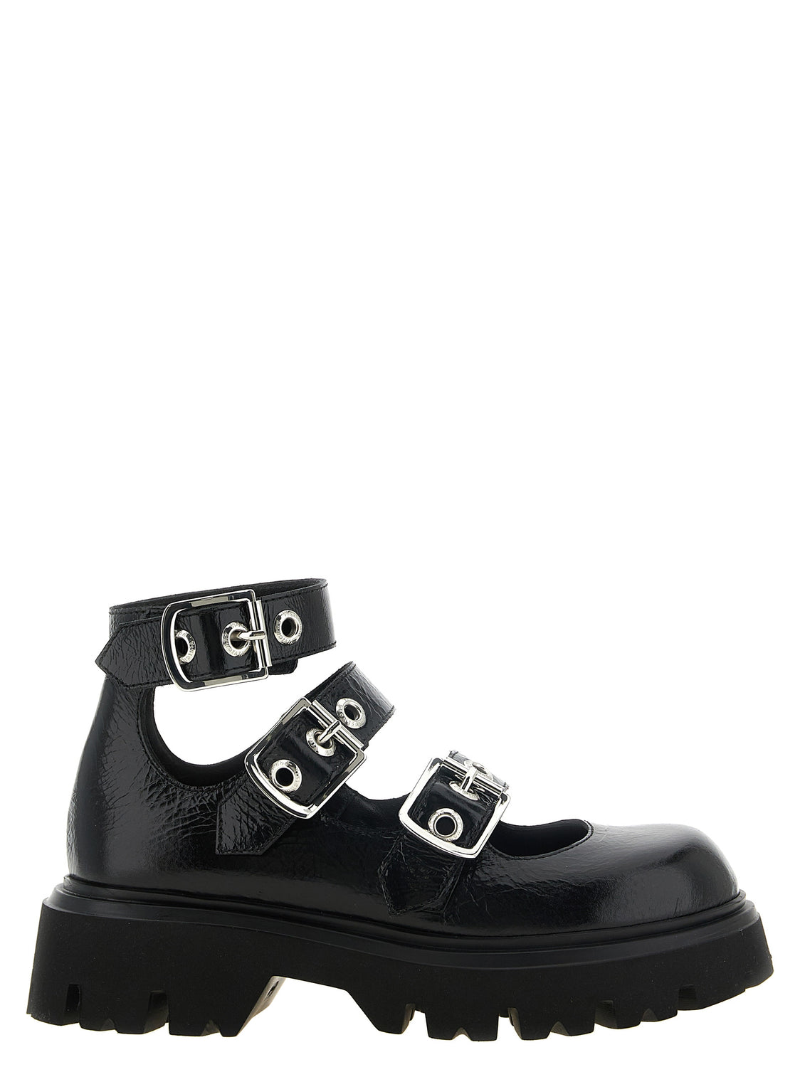 Black Calfskin Ballet Flats