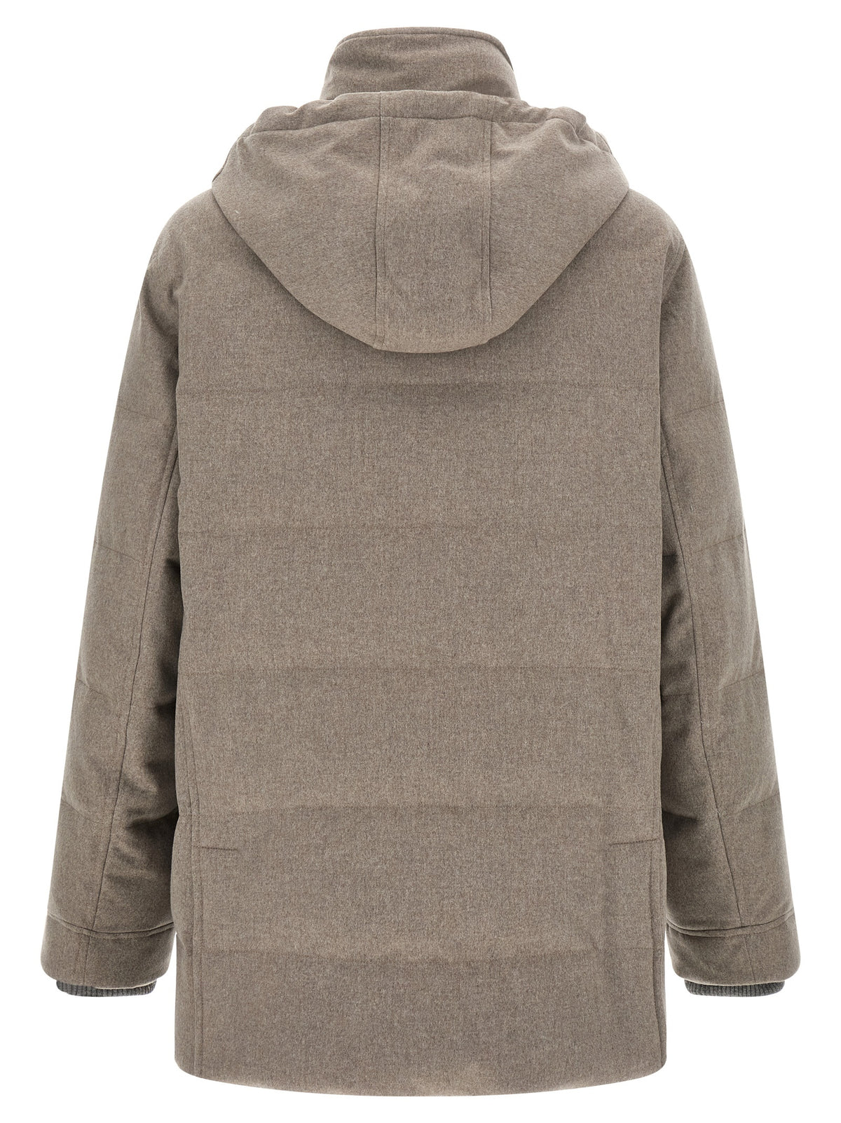 Beige Wool Parka