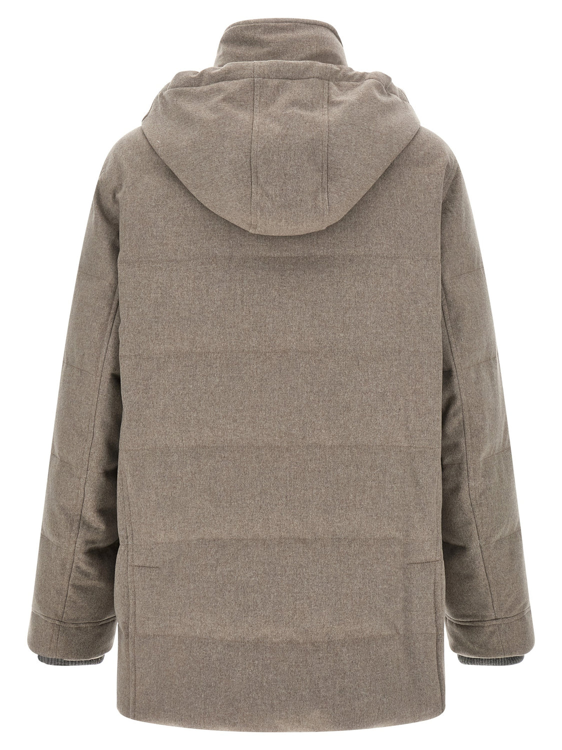 Beige Wool Parka