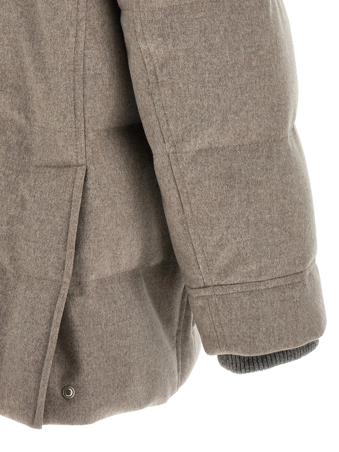 Beige Wool Parka