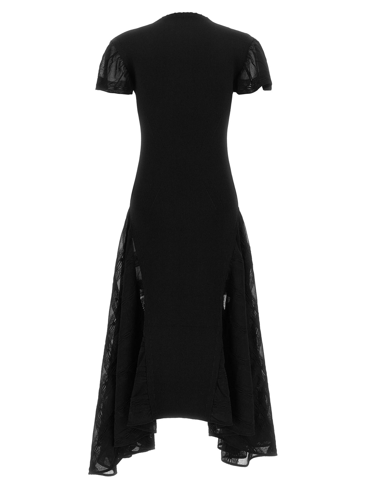 Black Silk Midi Dress