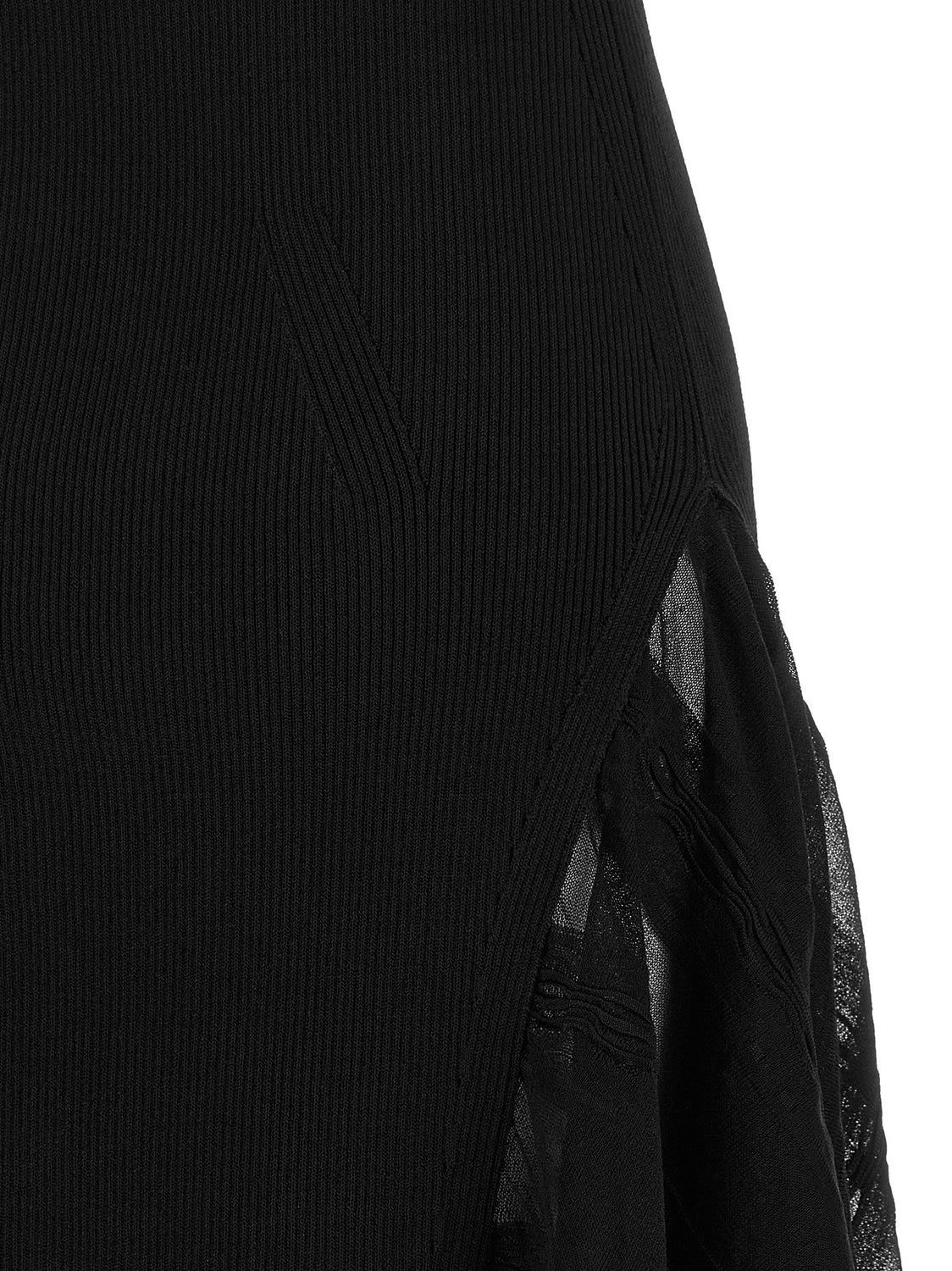 Black Silk Midi Dress