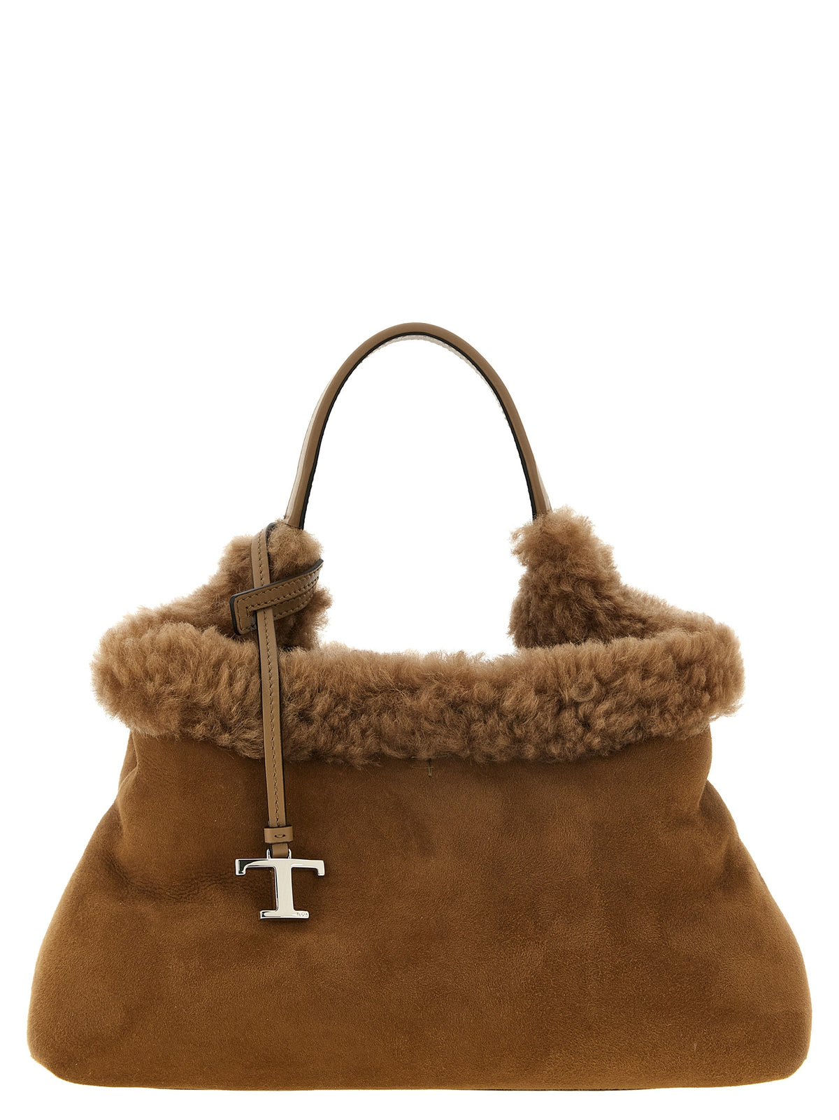 Brown Merino Wool Handbag