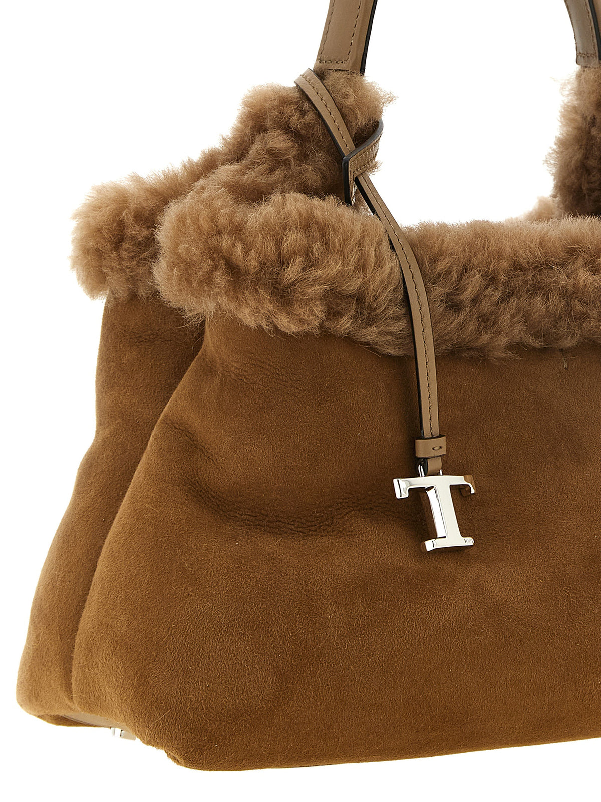 Brown Merino Wool Handbag