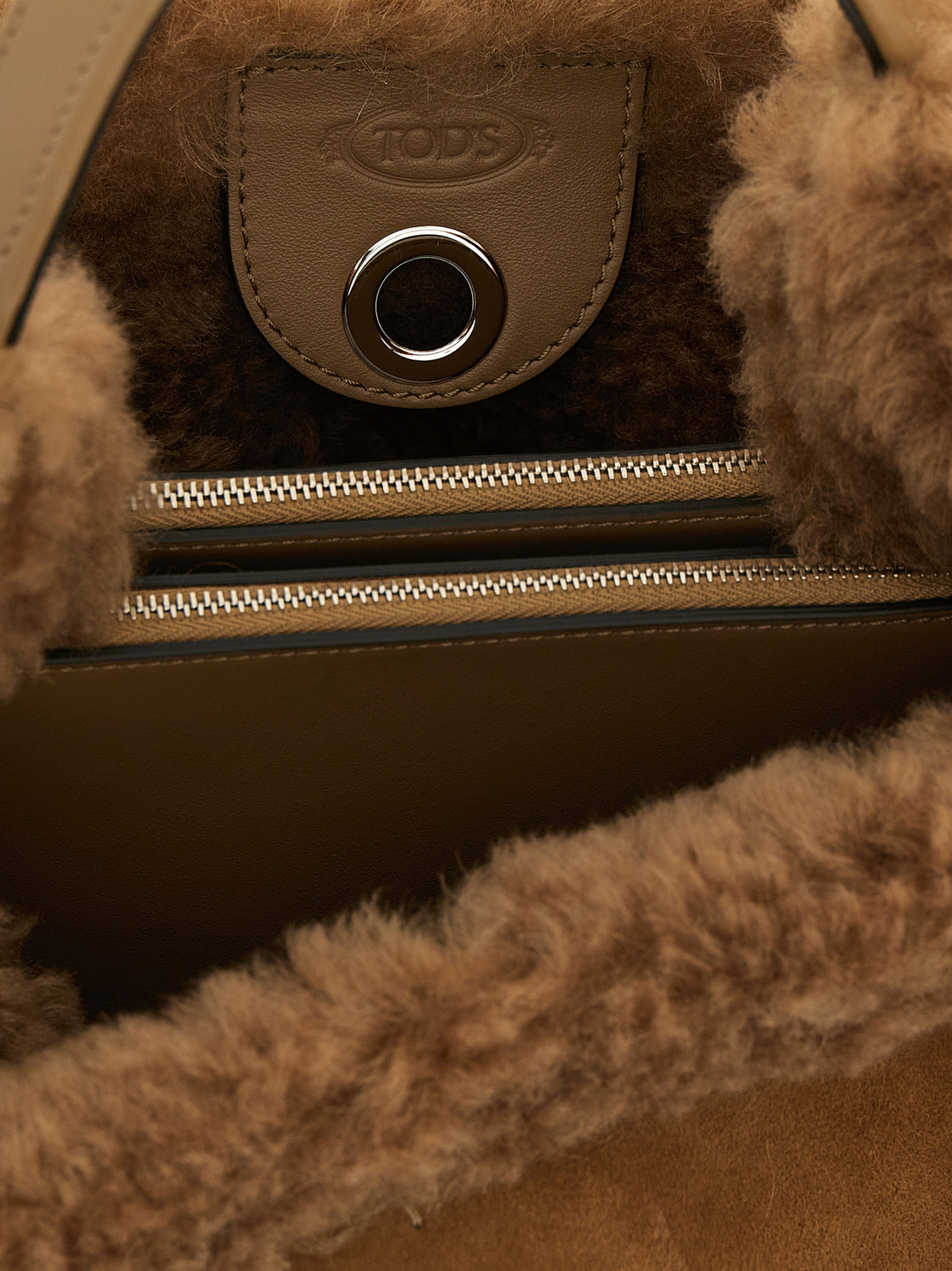 Brown Merino Wool Handbag