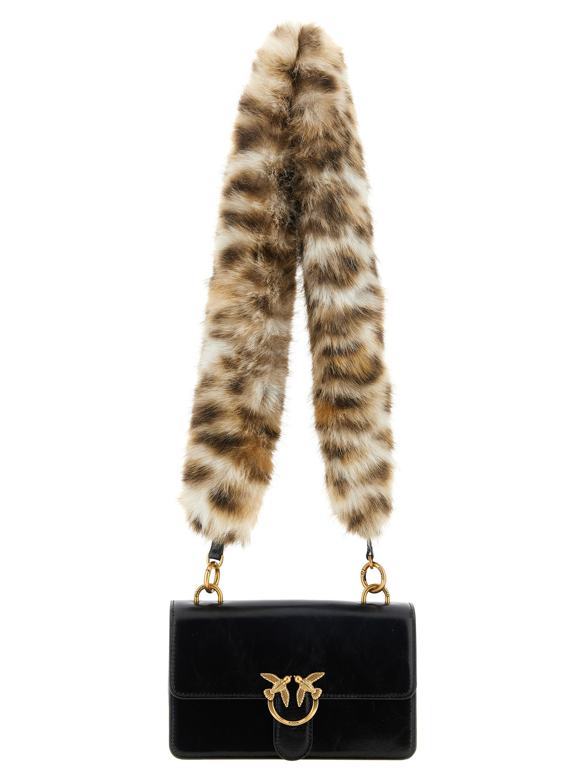 Black Calfskin Shoulder Bag
