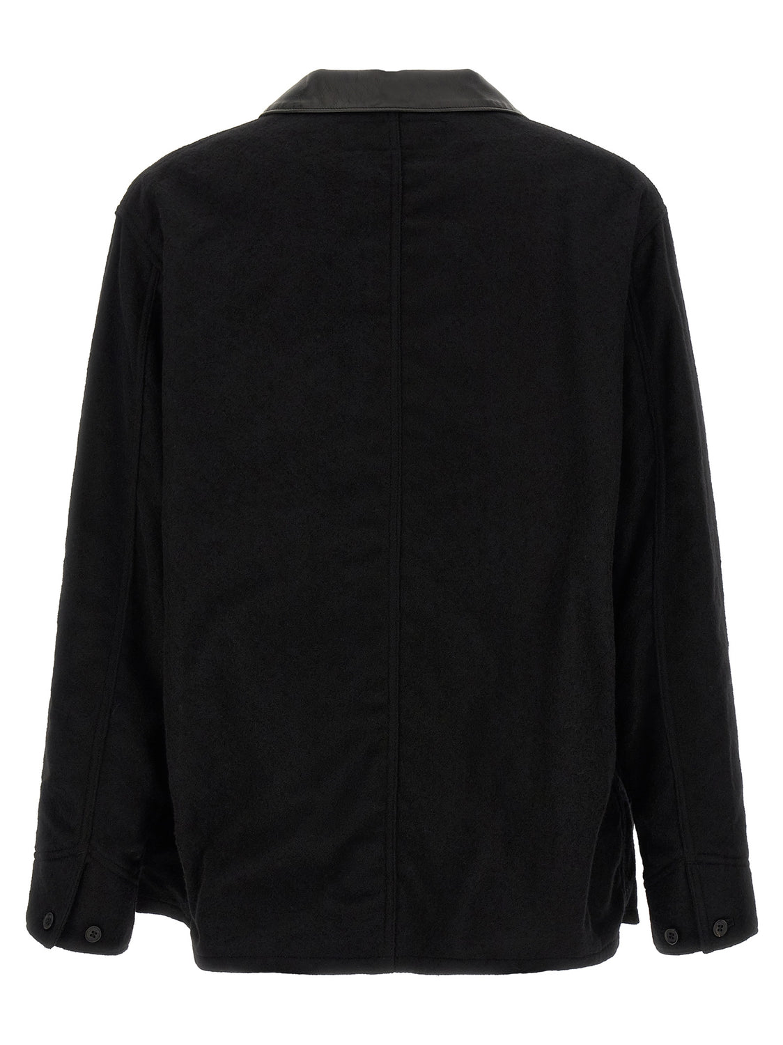 Black Wool Full-Length Jacket