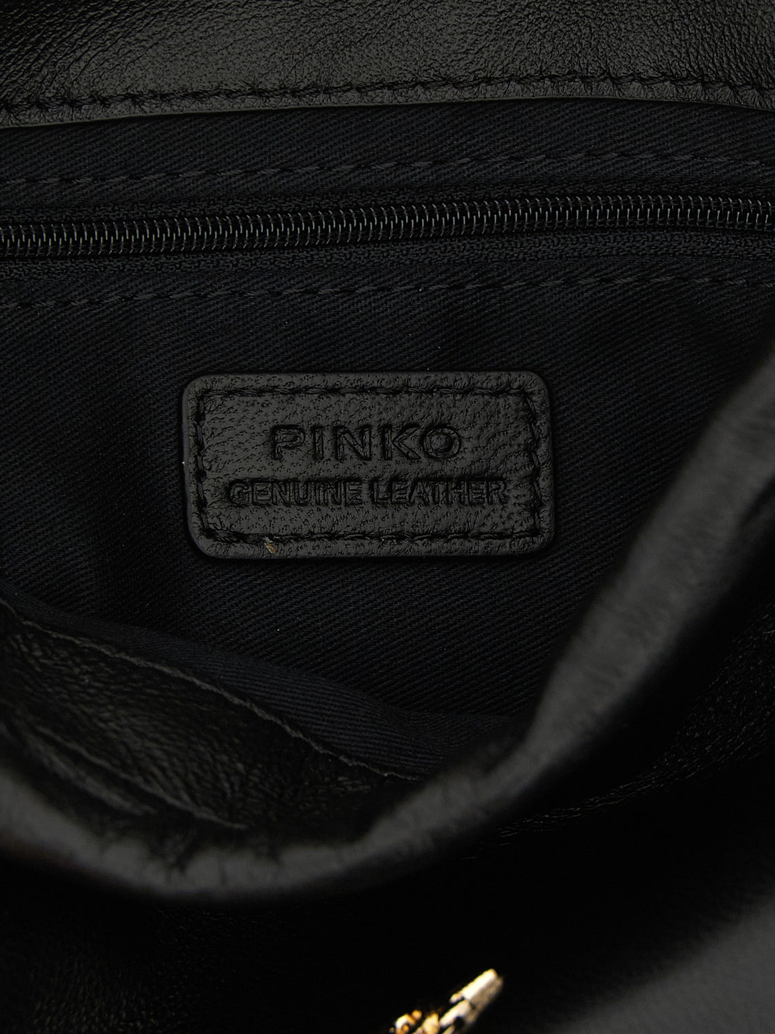 Black Lambskin Shoulder Bag