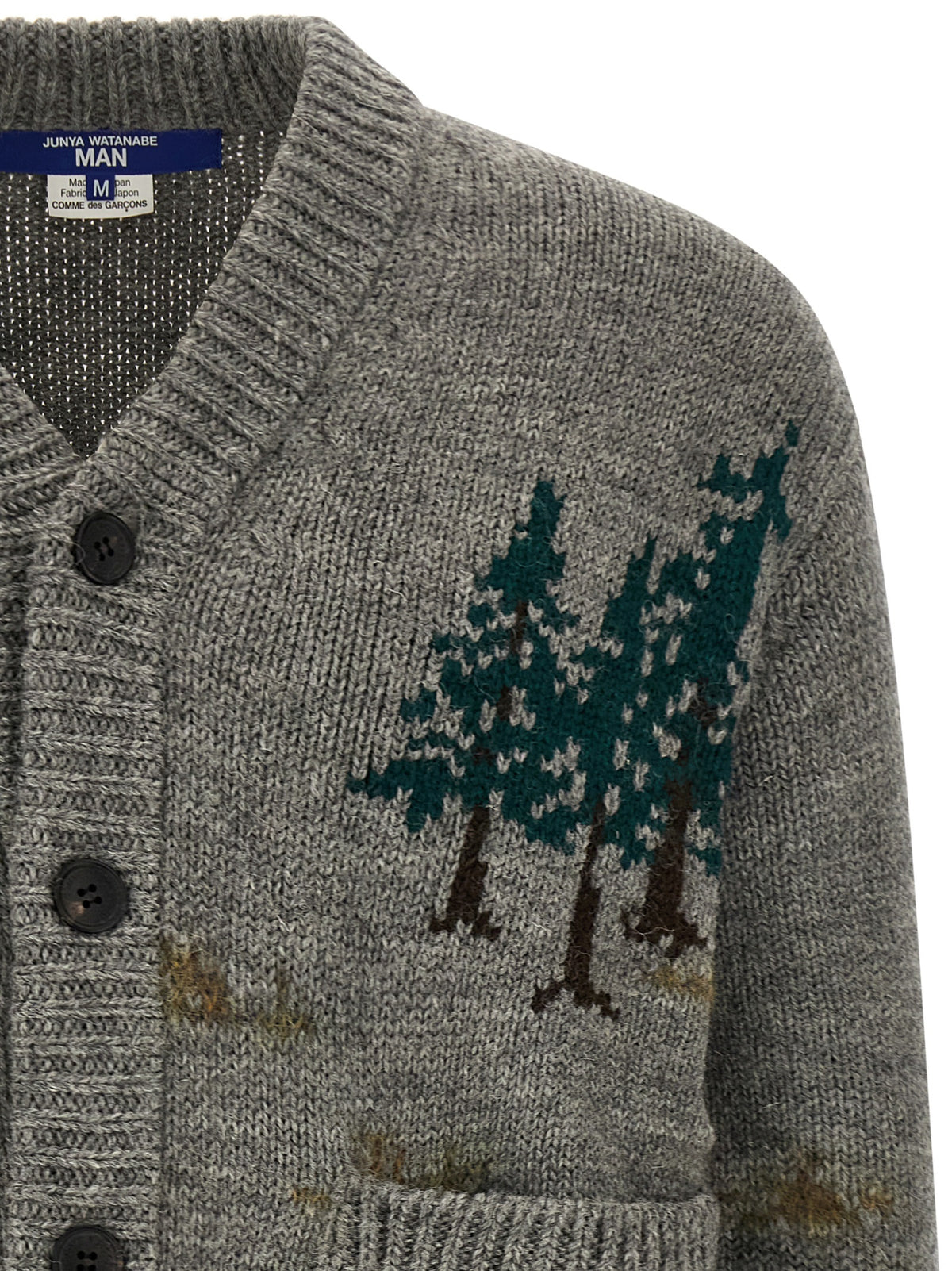Gray Wool Cardigan
