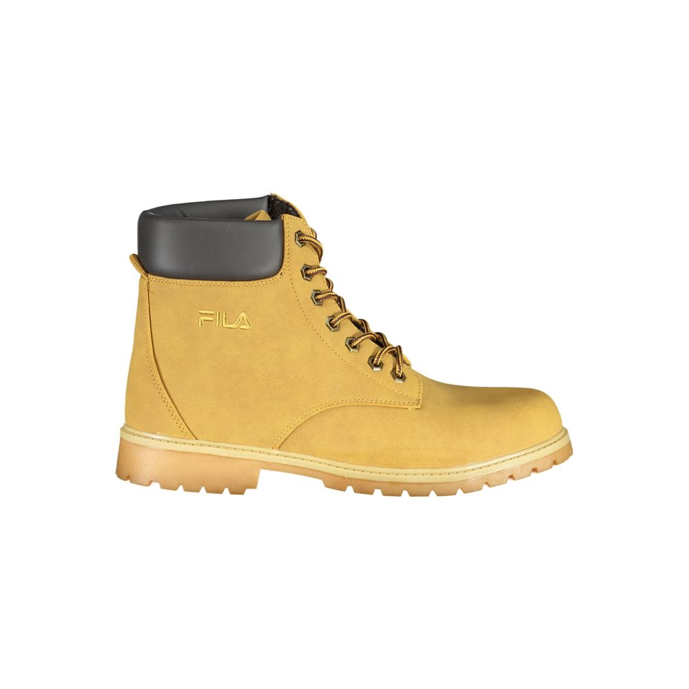 Giallo Poliestere Mens Ankle Boot