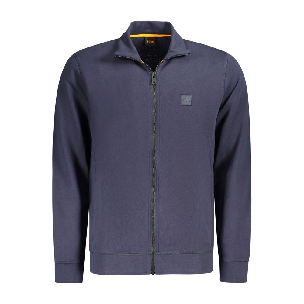 Blue Cotton Men's Sweatshirt