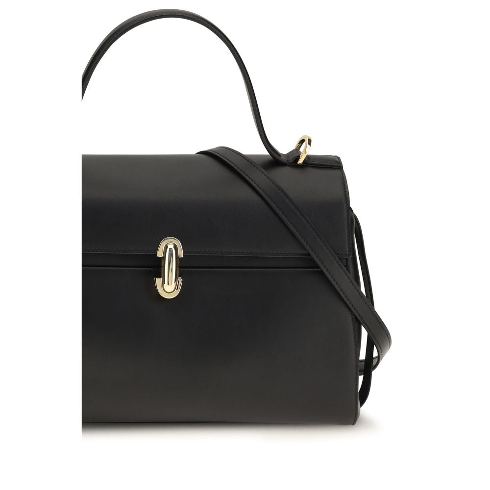 Black Calf Leather Bos Taurus Handbag