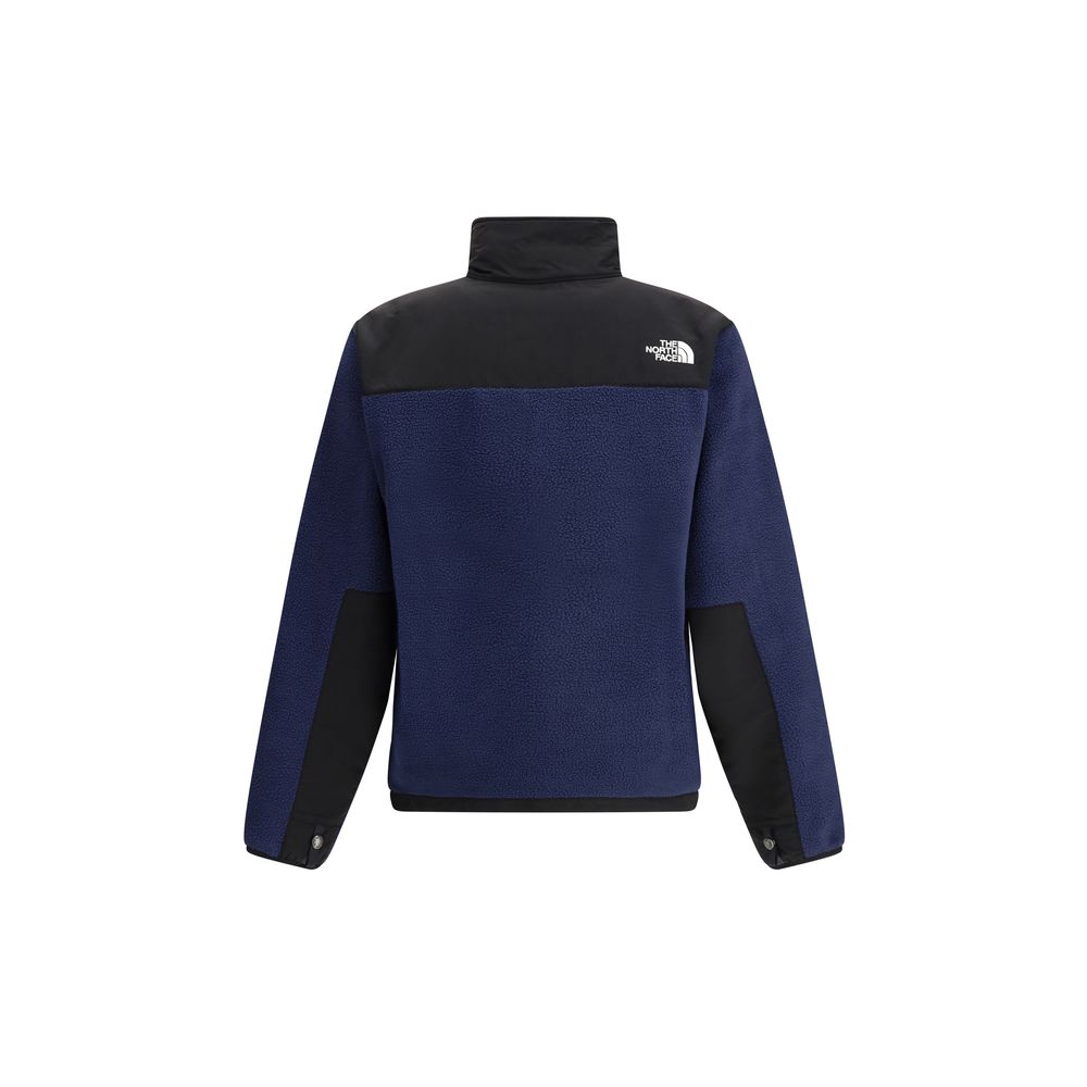 Blue Polyester Full-Length Jacket
