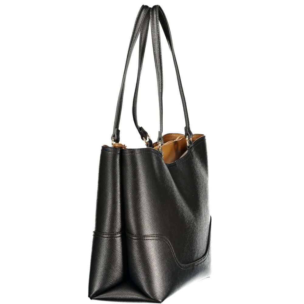 Black Polyurethane Women's Bag