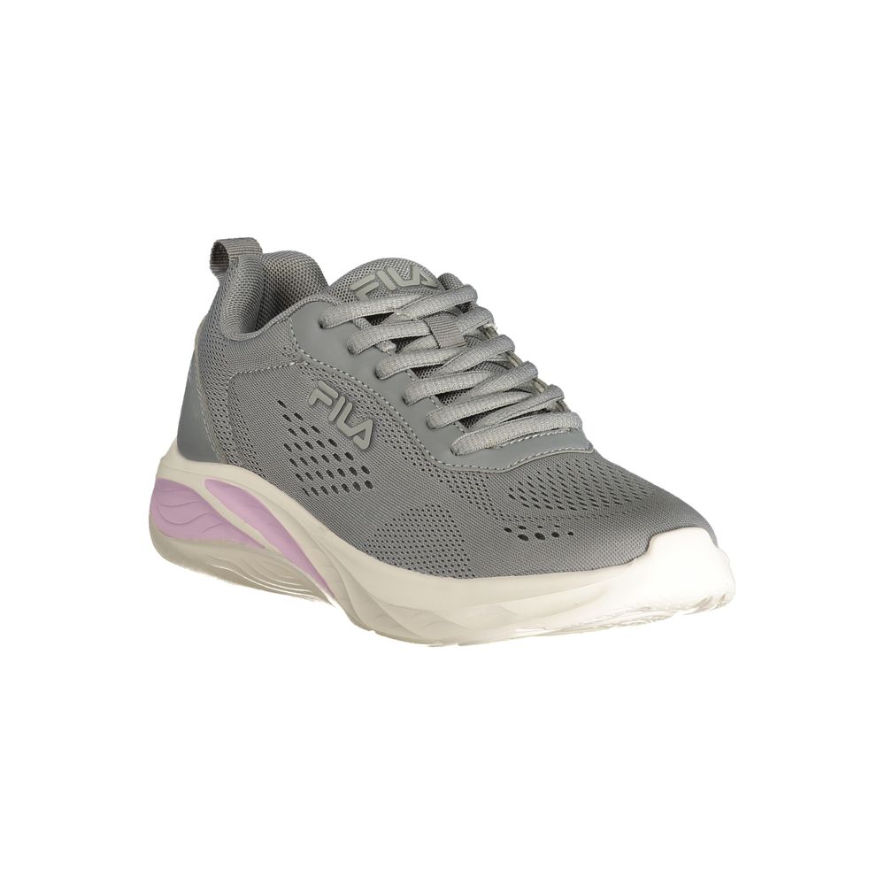 Gray Polyester Women's Sneaker