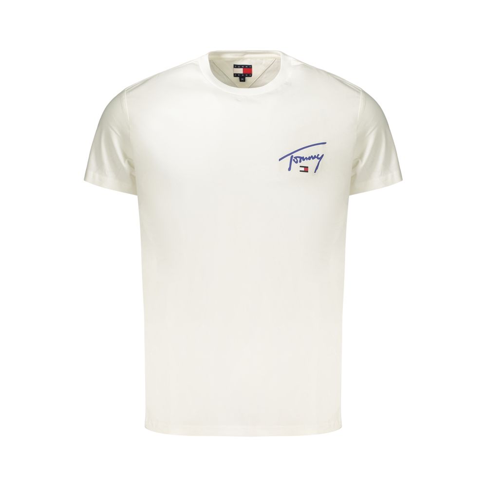 White Cotton Men's T-Shirt
