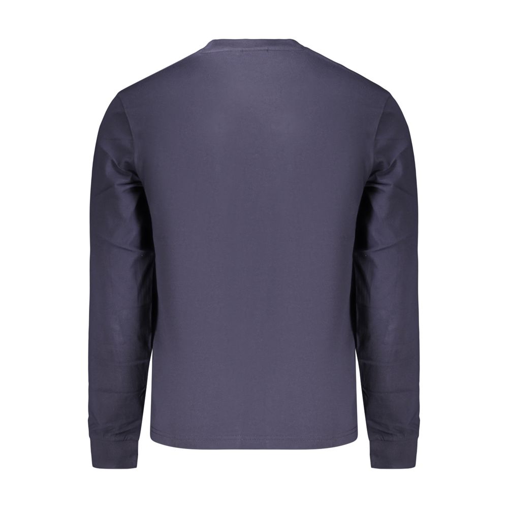 Blue Cotton Men's T-Shirt