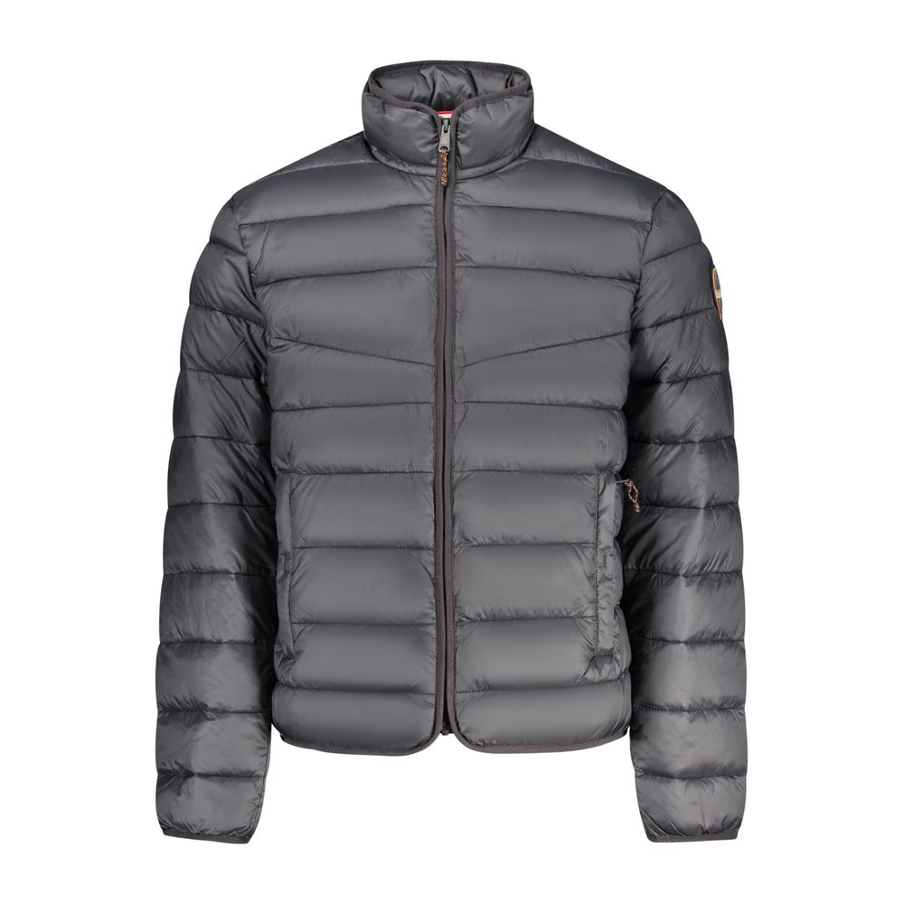 Black Polyamide Men's Jacket