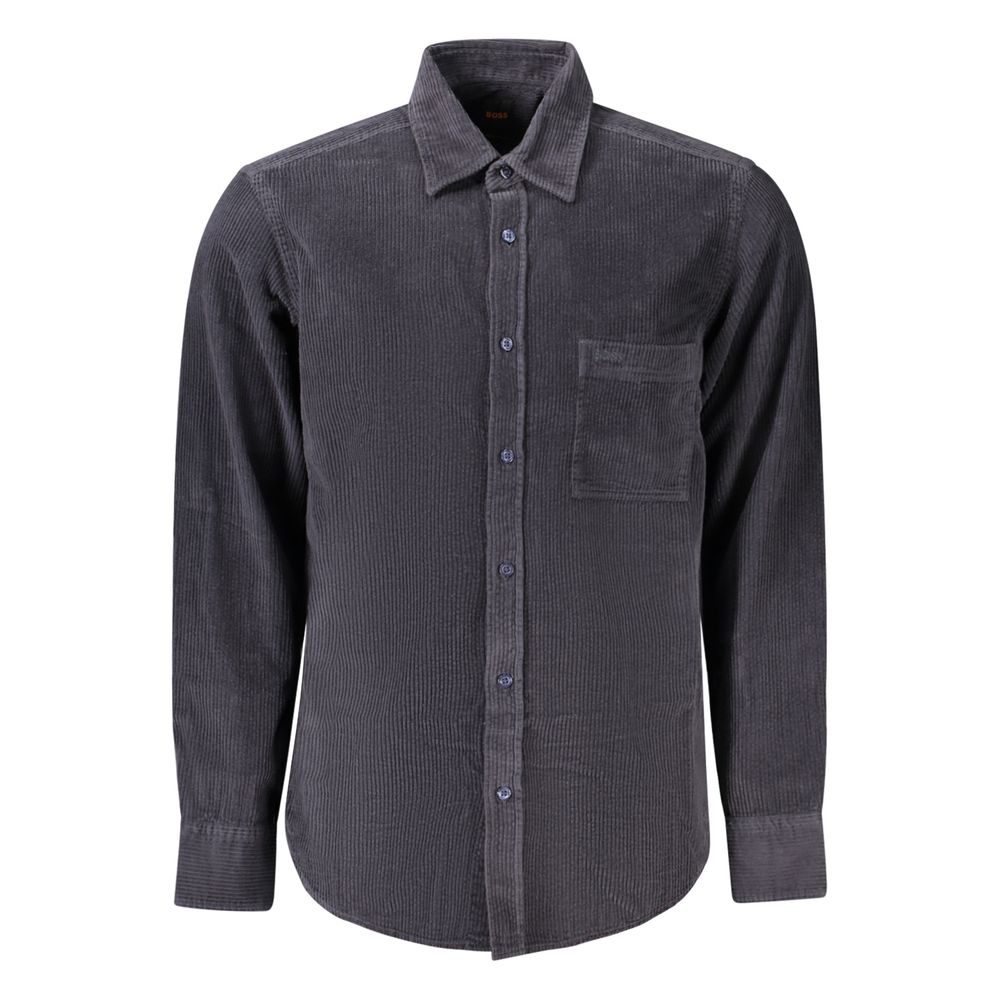Blue Cotton Men's Shirt