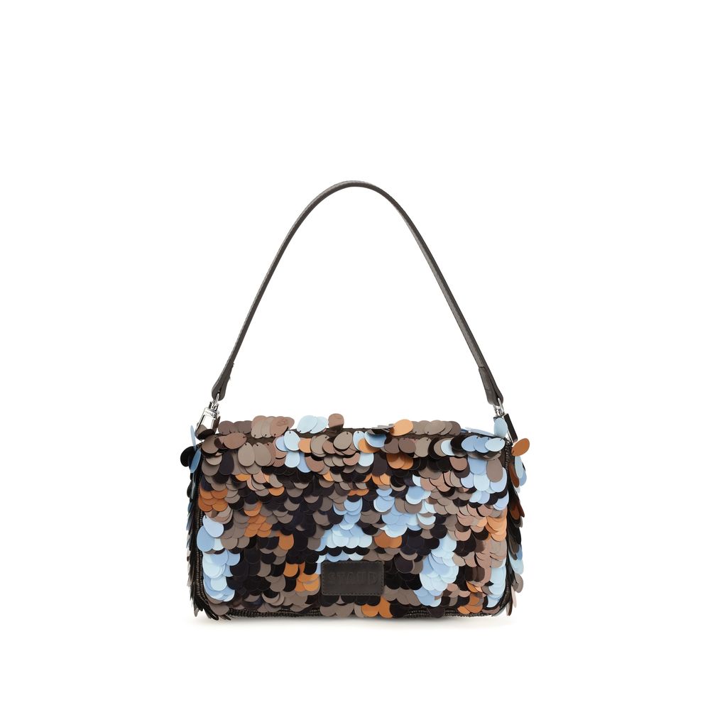 Multicolor Marabou Shoulder Bag