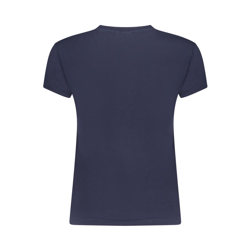 Blue Cotton Women's T-Shirt