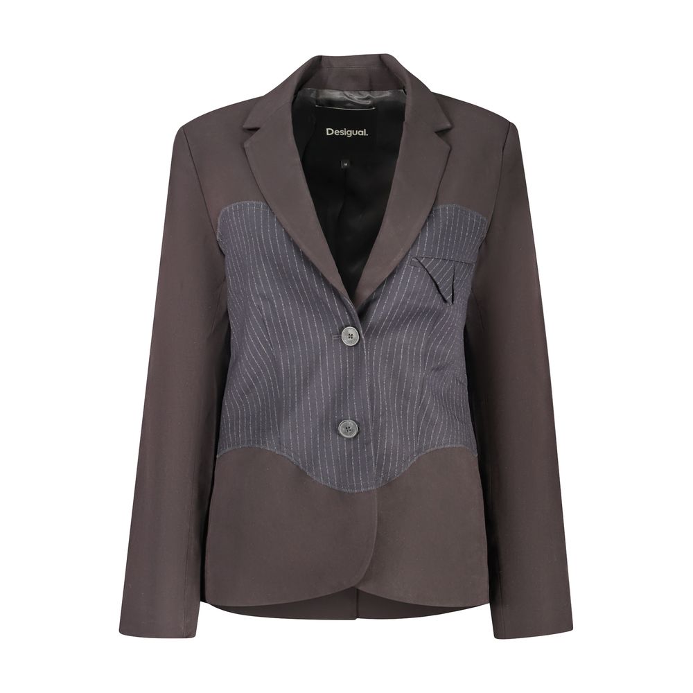 Black Polyester Blazer