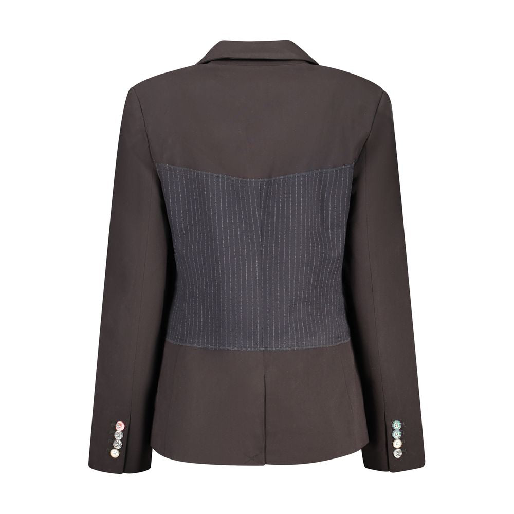 Black Polyester Blazer