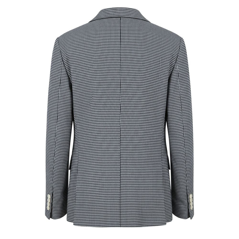 Blue Cotton Men Jacket
