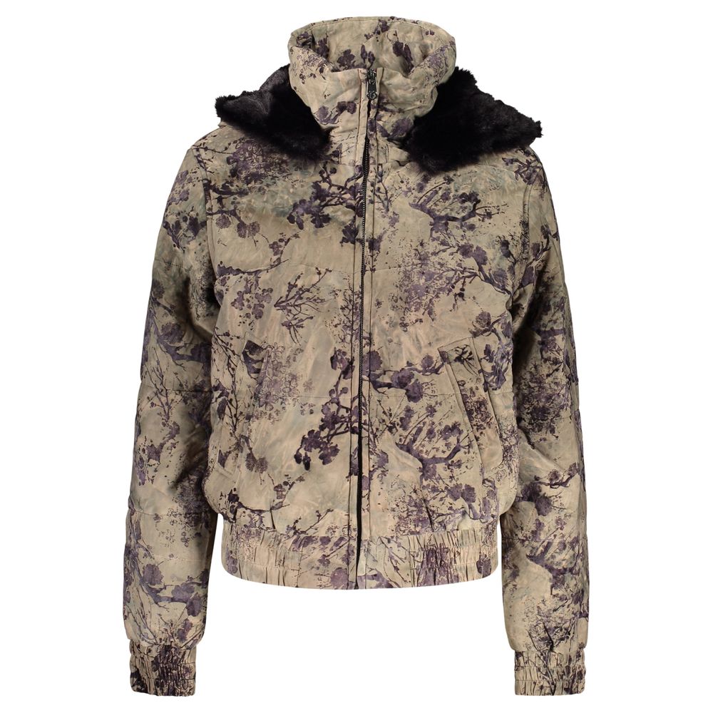 Green Polyester Women's Jacket