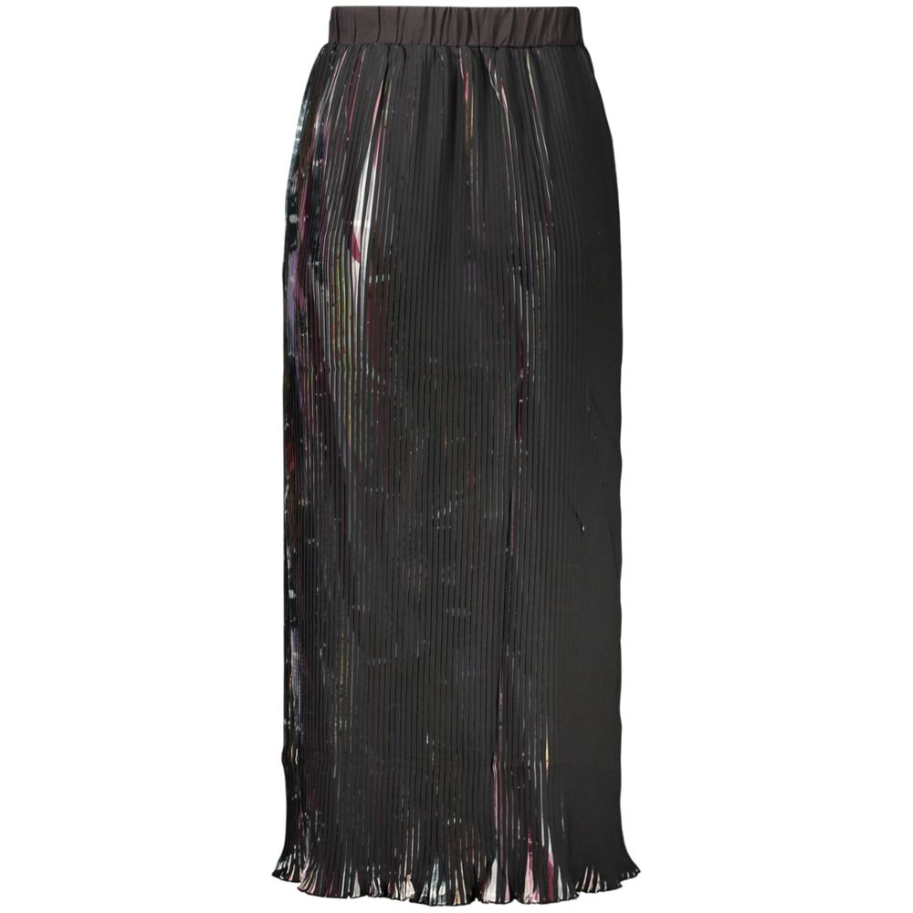 Black Polyester Women's Skirt