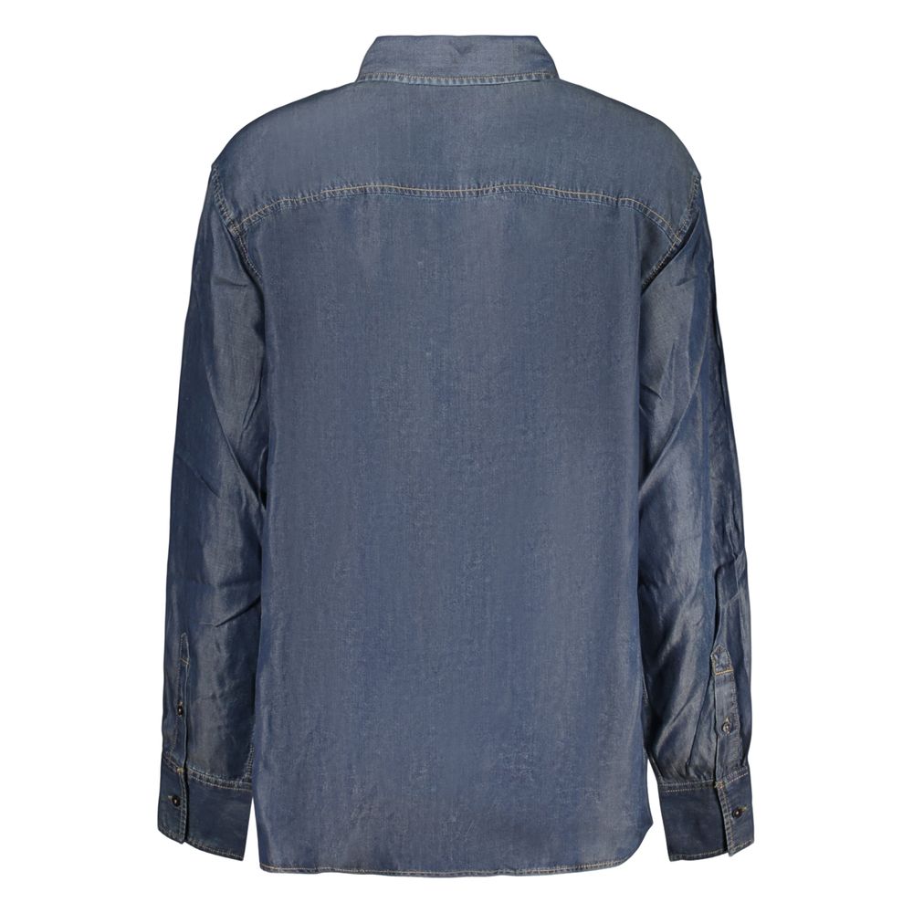 Blue Lyocell Womens Shirt