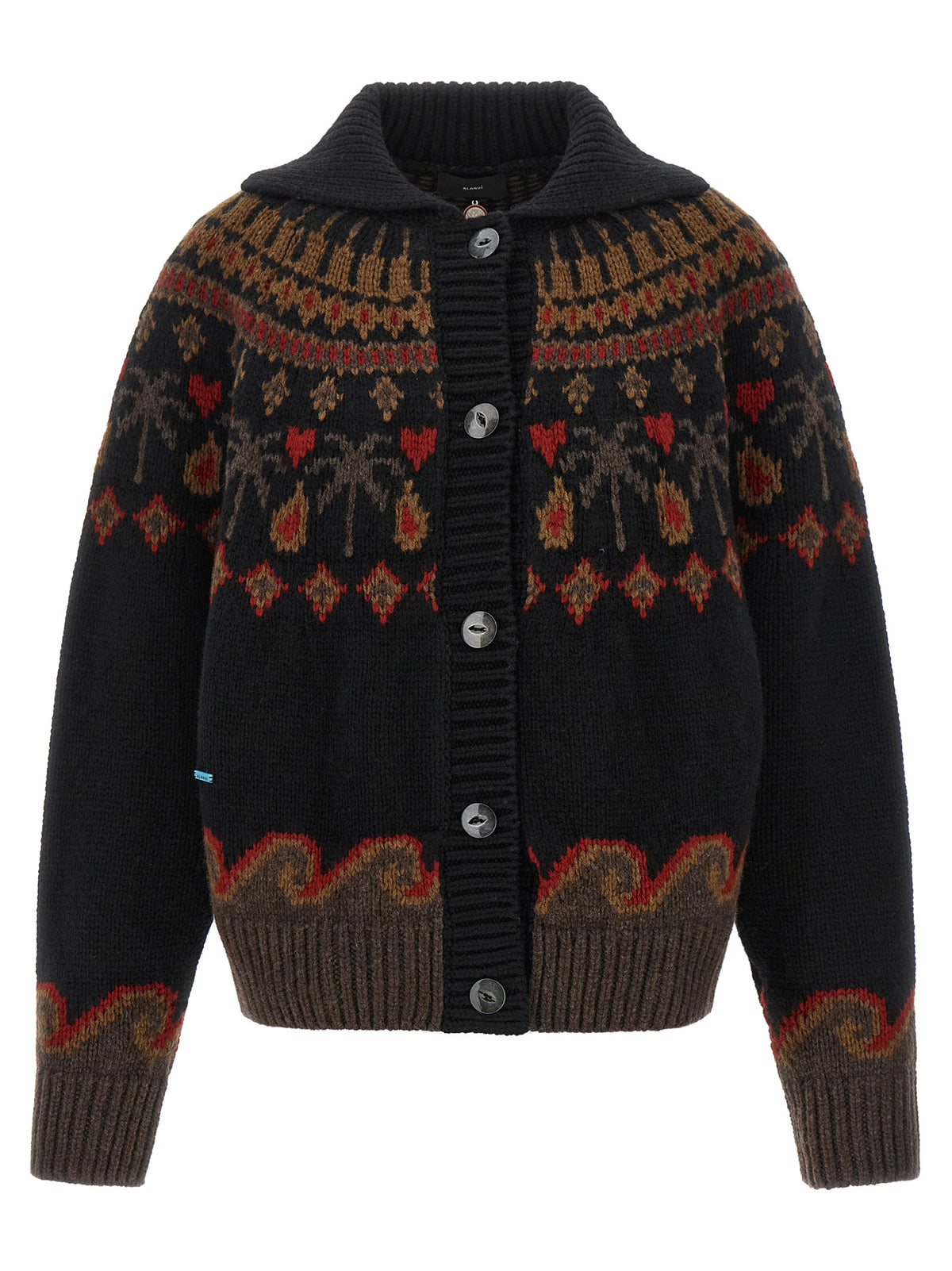 Multicolor Virgin Wool Cardigan
